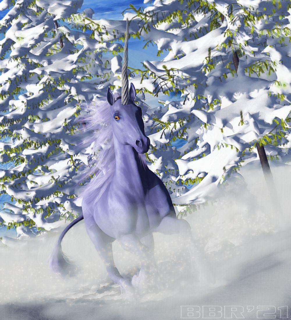Unicorn in Winter